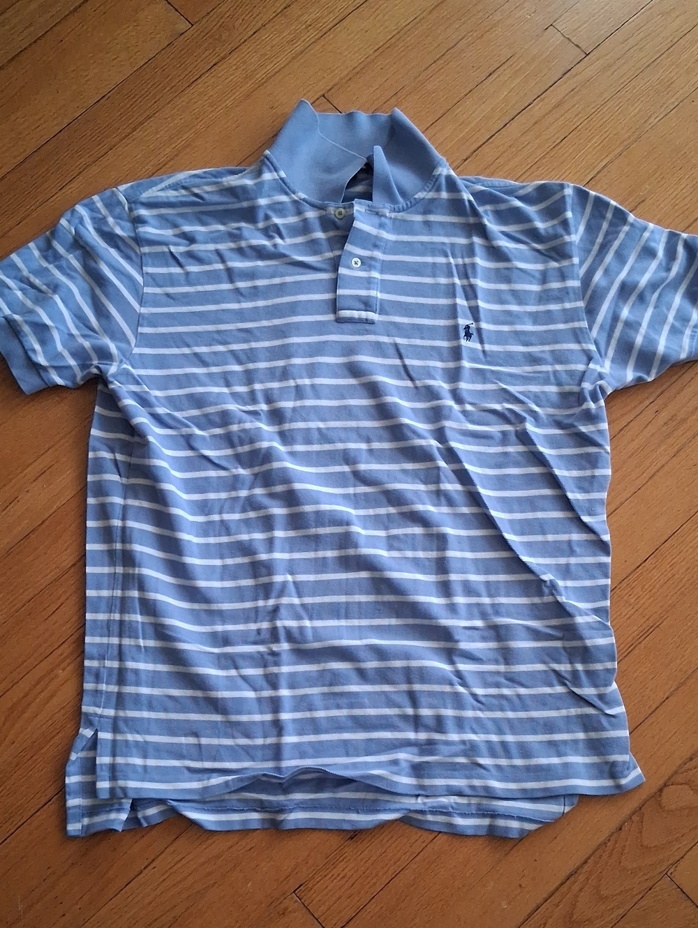 Polo by Ralph Lauren Light Blue & White Striped Polo